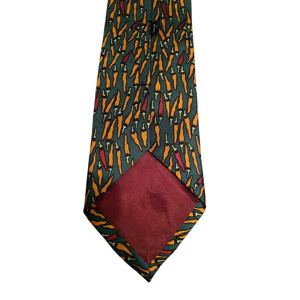 Museum of Fine Arts Boston Chili Pepper Silk Neck‎ Tie Abstract Art